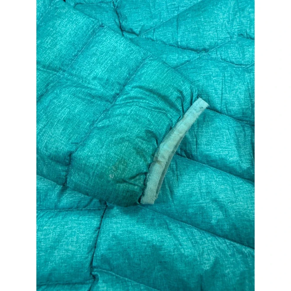 Gerry Puffer Jacket Girls L(14/16) Teal Fill Power 650 Insulated Hooded Outdoor